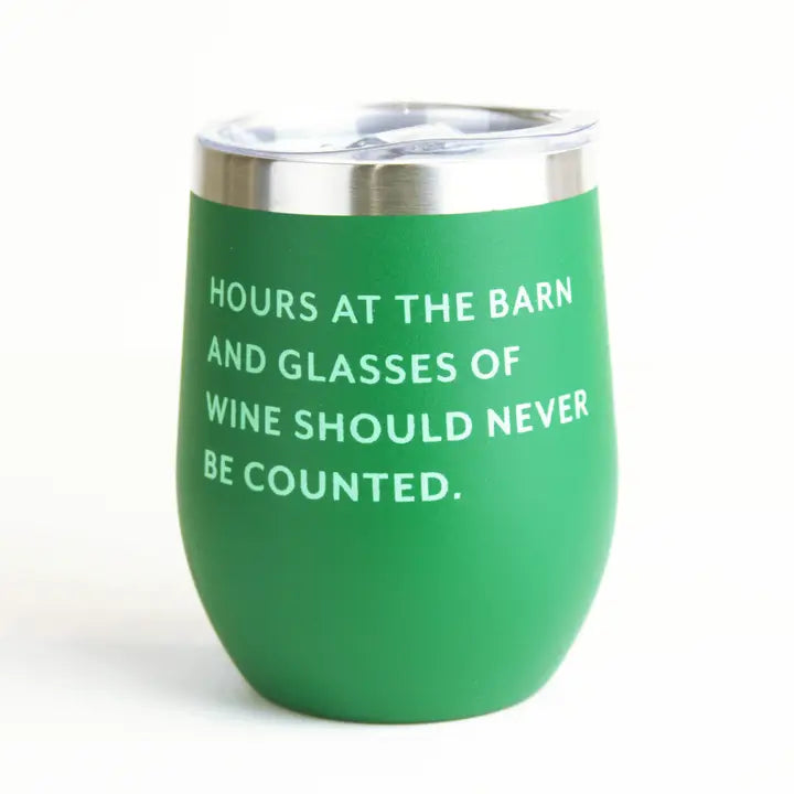 NEVER COUNT WINE TUMBLER