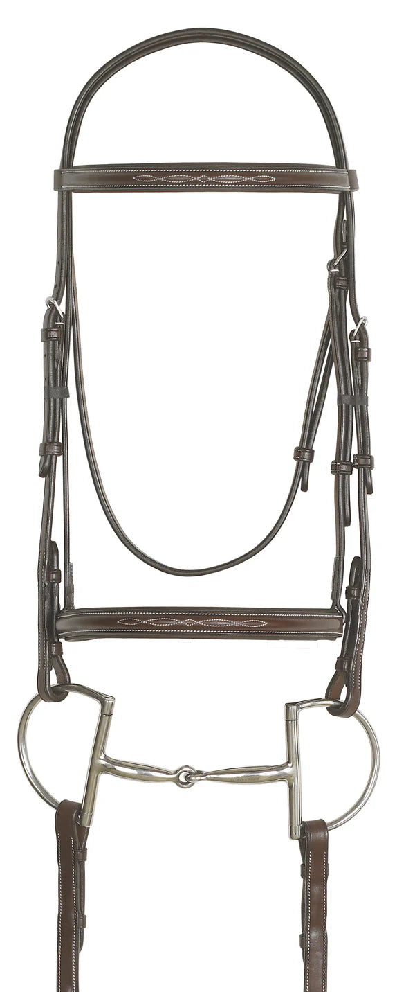 Ovation® Elite Collection- Fancy Raised Traditional Crown Padded Bridle