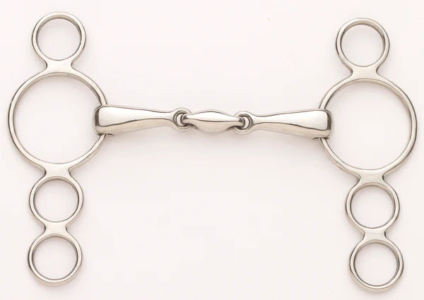 Ovation® Elite Solid Stainless Steel 3-Ring Gag Bit