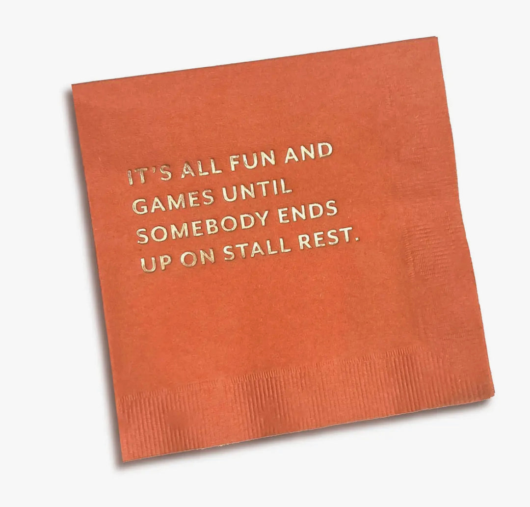 STALL REST COCKTAIL NAPKINS