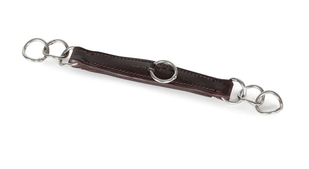 SHIRES LEATHER CURB CHAIN