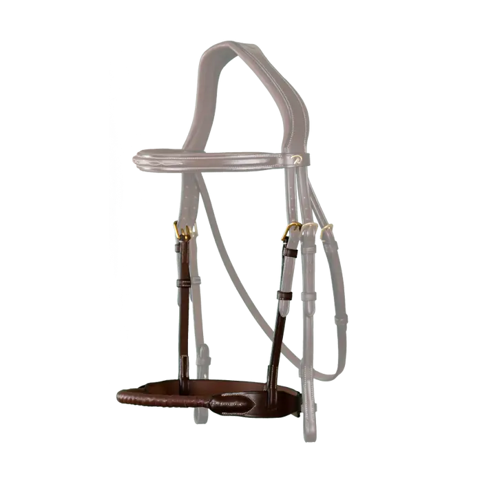DY'ON LEATHER COVERED ROPE NOSEBAND