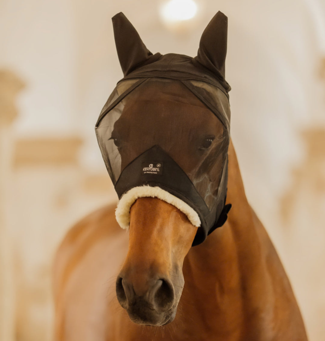 KENTUCKY SKIN FRIENDLY FLY MASK WITH EARS