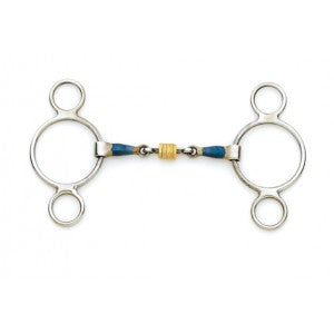 CENTAUR BLUE STEEL 2 RING WITH BRASS ROLLERS