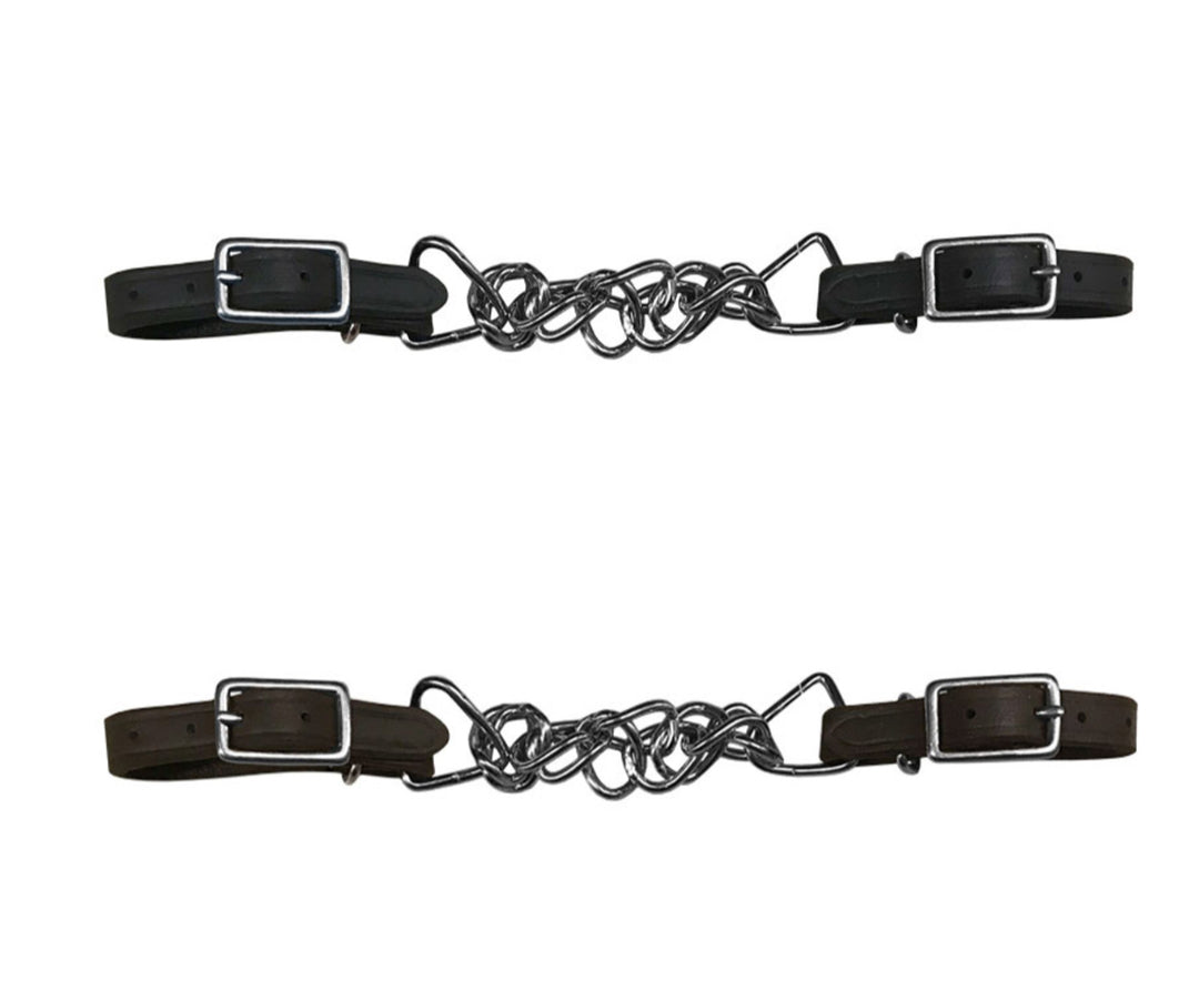 LEATHER CURB STRAPS