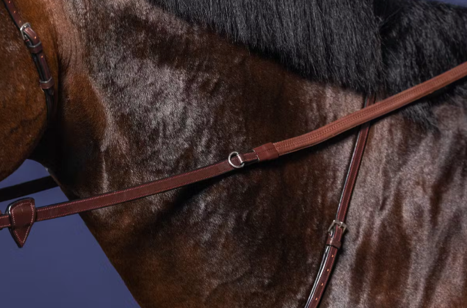 DY'ON 1/2" HOWLETT RUBBER REINS WITH 7 LOOPS