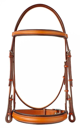 3/4" PLAIN RAISED BRIDLE WITH PADDED CROWN