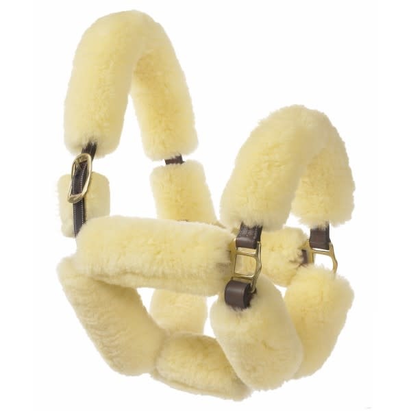 SHEEPSKIN COVERED HALTER