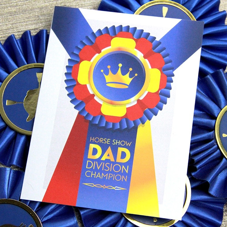 HORSE SHOW DAD CARD