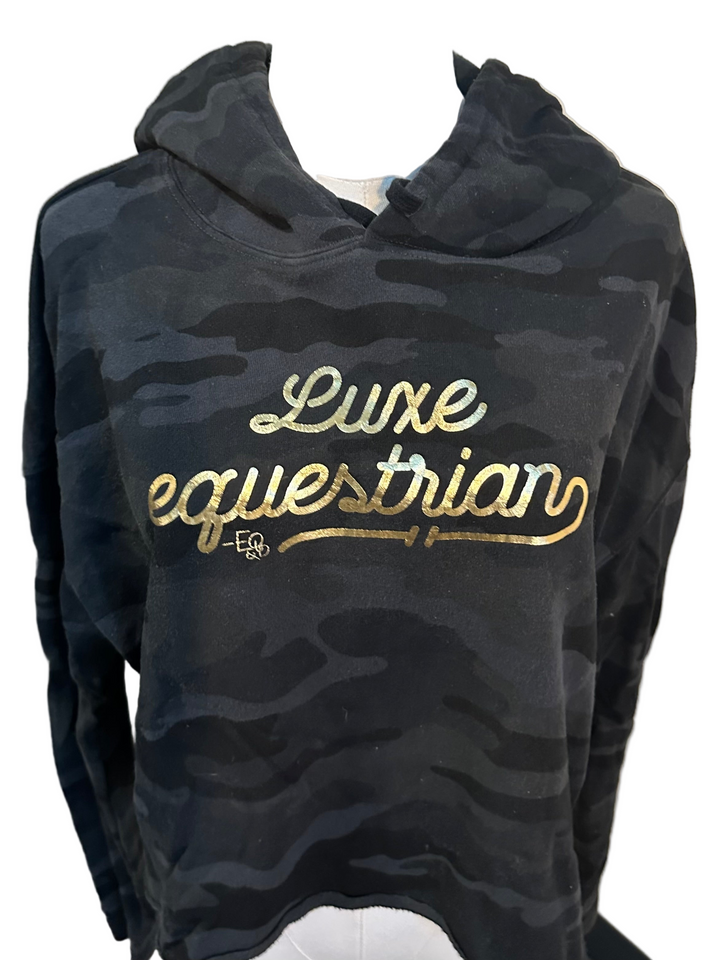 PRE-LOVED EQ&D CROPPED LUXE EQUESTRIAN HOODIE