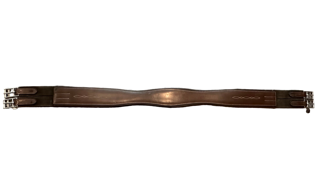 PRE-LOVED BLACK OAK ECO HUNTER FANCY STITCH GIRTH