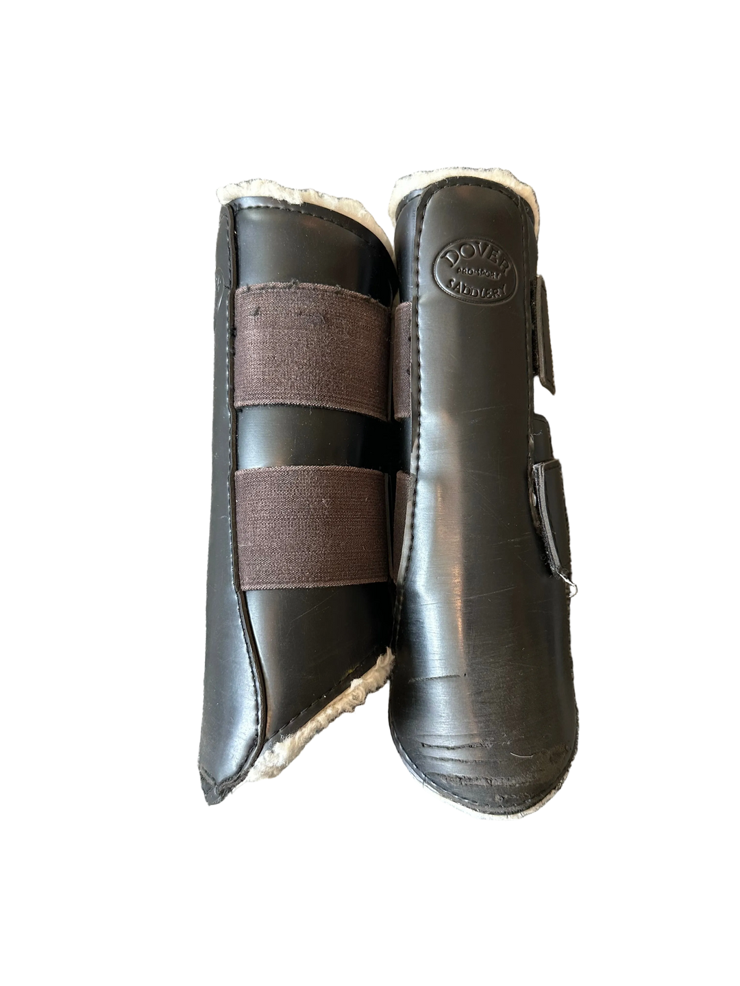 PRE-LOVED DOVER SADDLERY PREMIUM SPORT BRUSHING BOOTS WITH FLEECE LINING