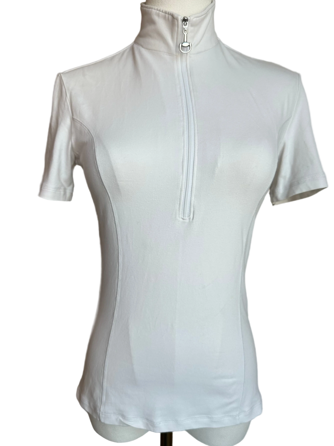 PRE-LOVED GOODE RIDER SHORT SLEEVE STRETCH 1/2 ZIP SHOW SHIRT