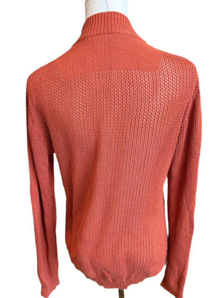 PRE-LOVED CT COTTON KNIT HALF ZIP SWEATER