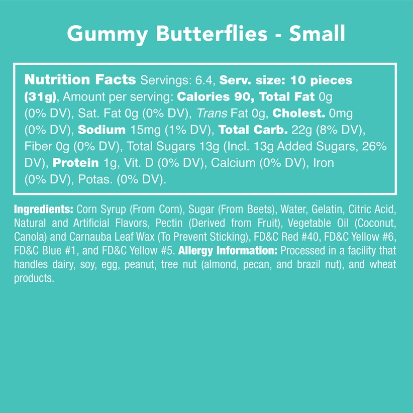 Candy Club Gummy Butterflies