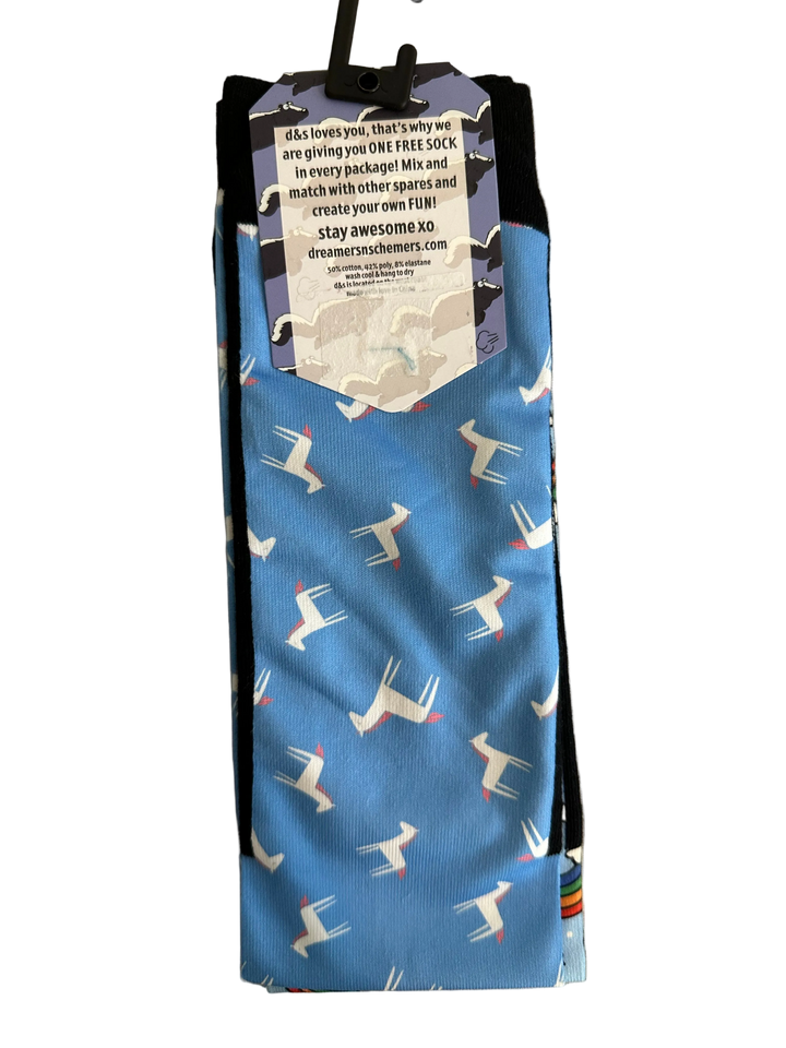 PRE-LOVED NEW WITH TAGS DREAMERS & SCHEMERS BOOT SOCKS