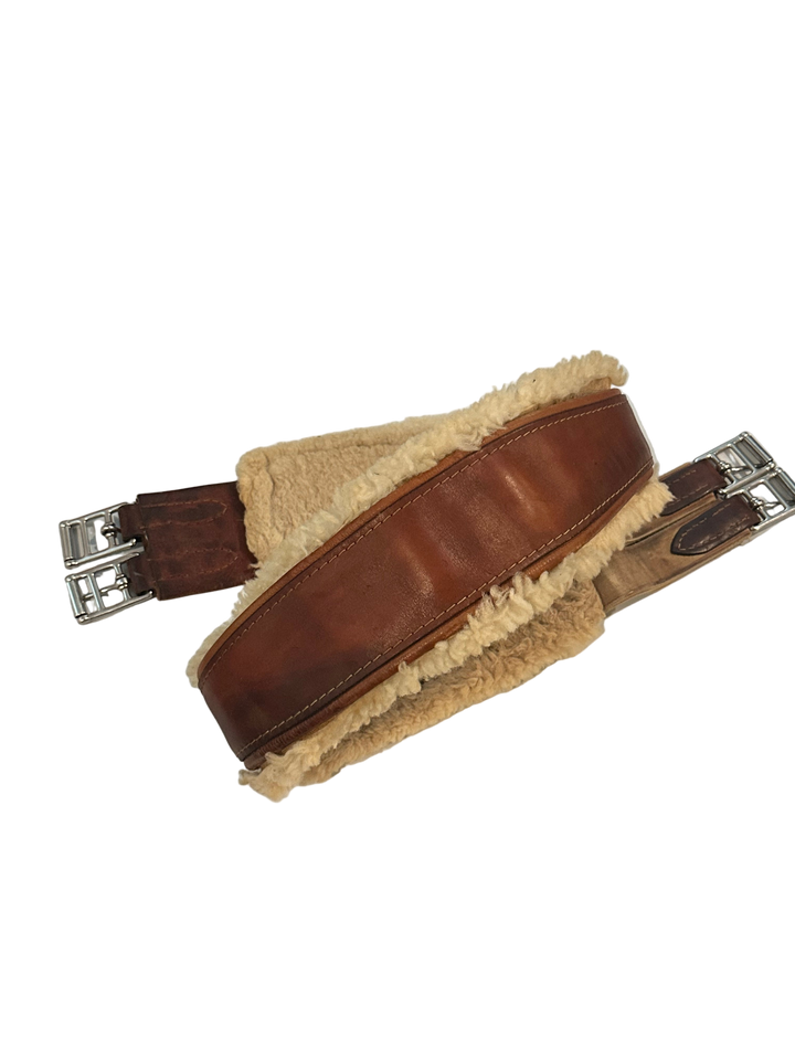 PRE-LOVED EDGEWOOD SHEEPSKIN LINED SINGLE ELASTIC GIRTH