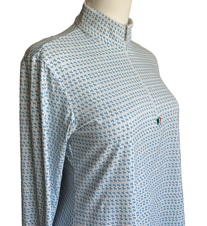 PRE-LOVED FOR HORSES LONG SLEEVE TECH ZIP SHIRT