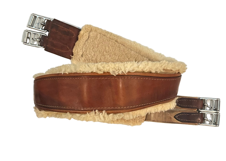 PRE-LOVED EDGEWOOD SHEEPSKIN LINED SINGLE ELASTIC GIRTH