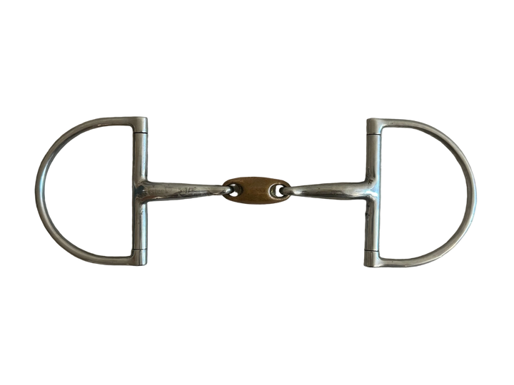 PRE-LOVED JPCURVE KORSTEEL COPPERLINK HUNTER DEE RING SNAFFLE BIT - 5 1/2