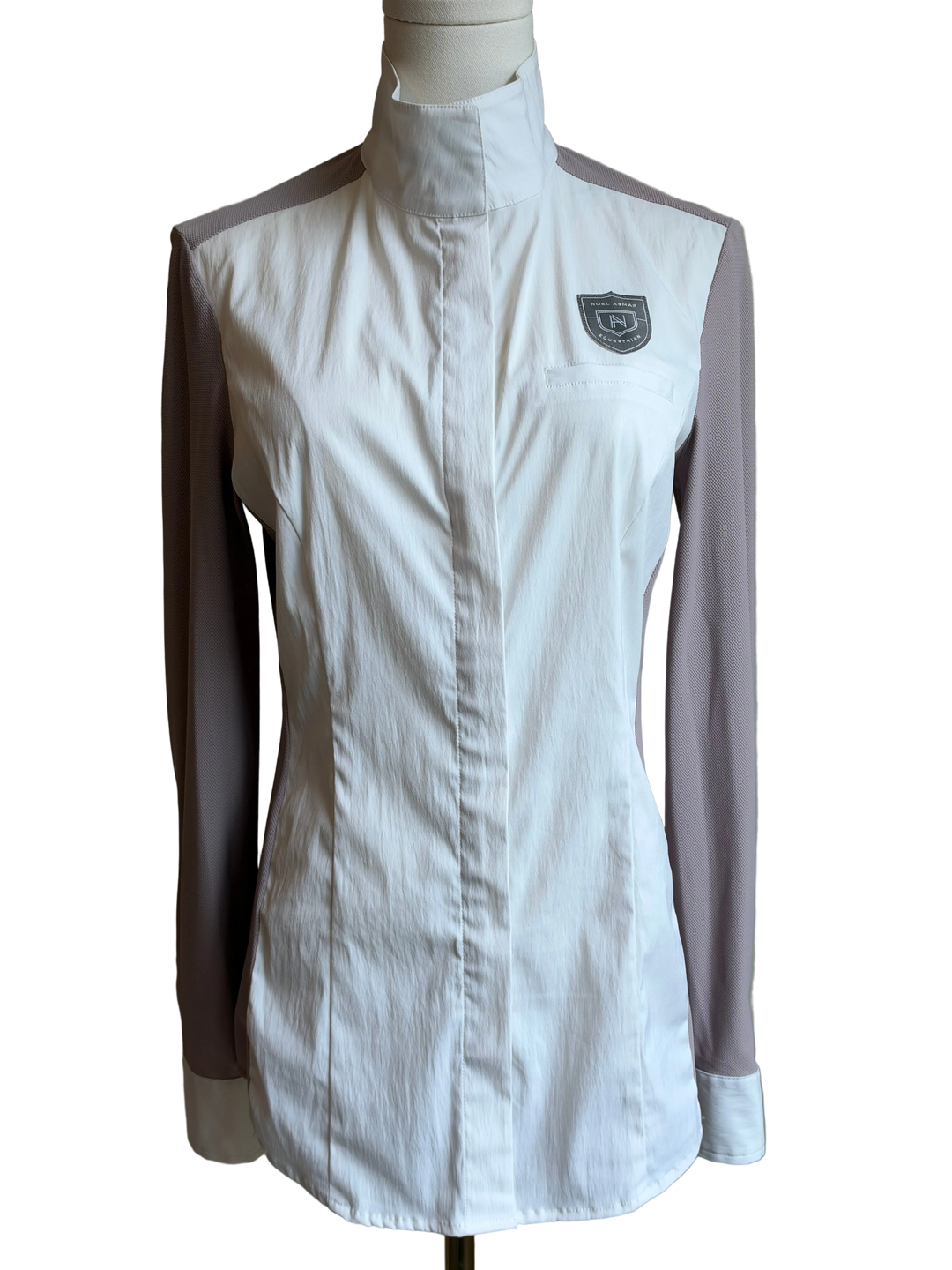 PRE-LOVED ASMAR EQUESTRIAN MESH LONG SLEEVE SHOW SHIRT - S
