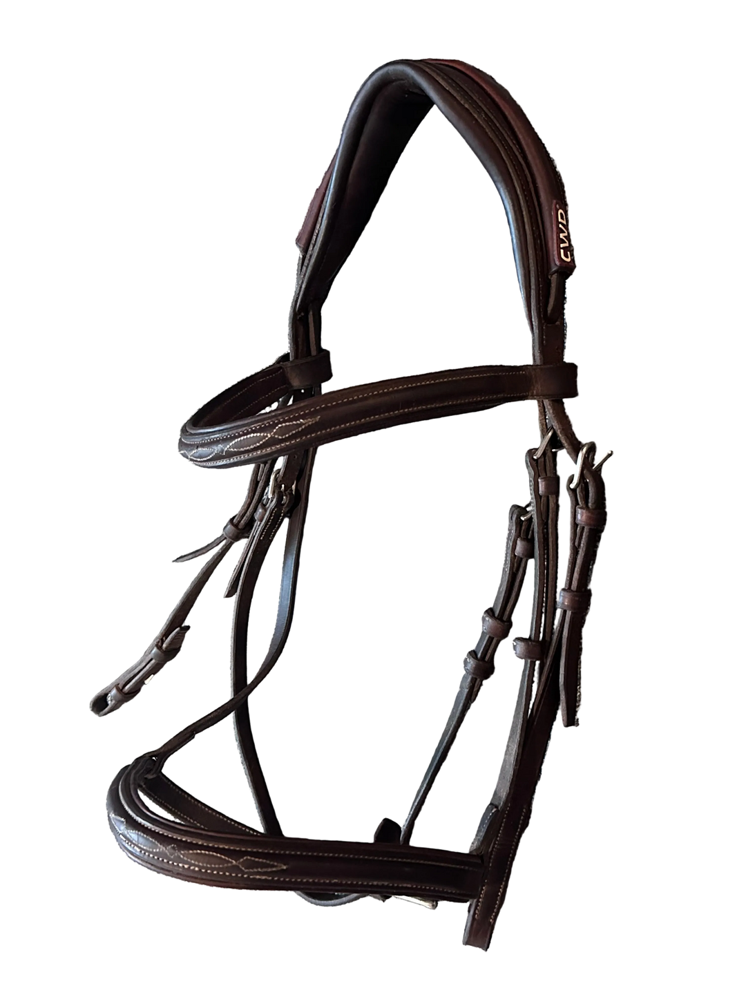 PRE-LOVED CWD ANATOMIC FRENCH BRIDLE WITH FANCY STITCHING