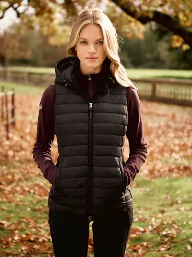 LeMieux Rose Hooded Puffer Gilet