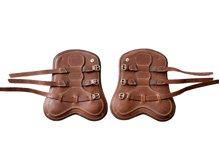 PRE-LOVED BUTET LEATHER FRONT BOOTS