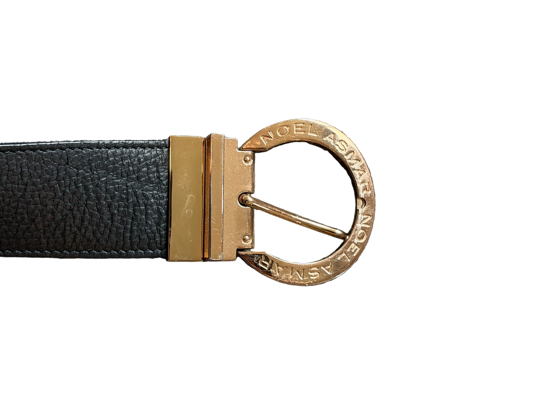 PRE-LOVED ASMAR EQUESTRIAN SIGNATURE LEATHER REVERSIBLE BELT - 32-37”