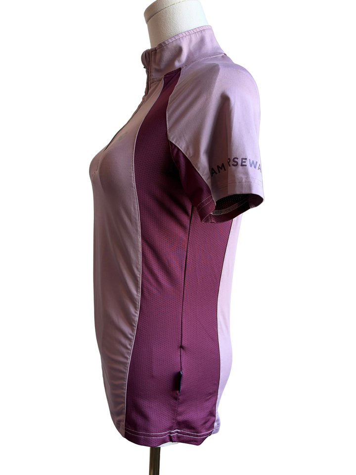PRE-LOVED HORSEWARE AVEEN HALF-ZIP TECH SHORT SLEEVE TOP