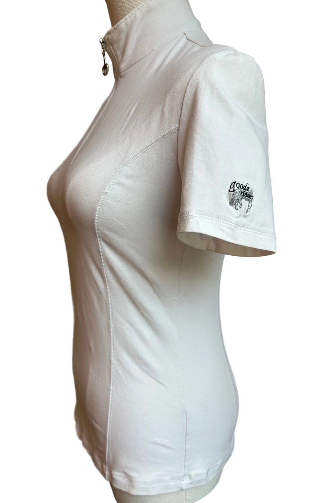 PRE-LOVED GOODE RIDER SHORT SLEEVE STRETCH 1/2 ZIP SHOW SHIRT