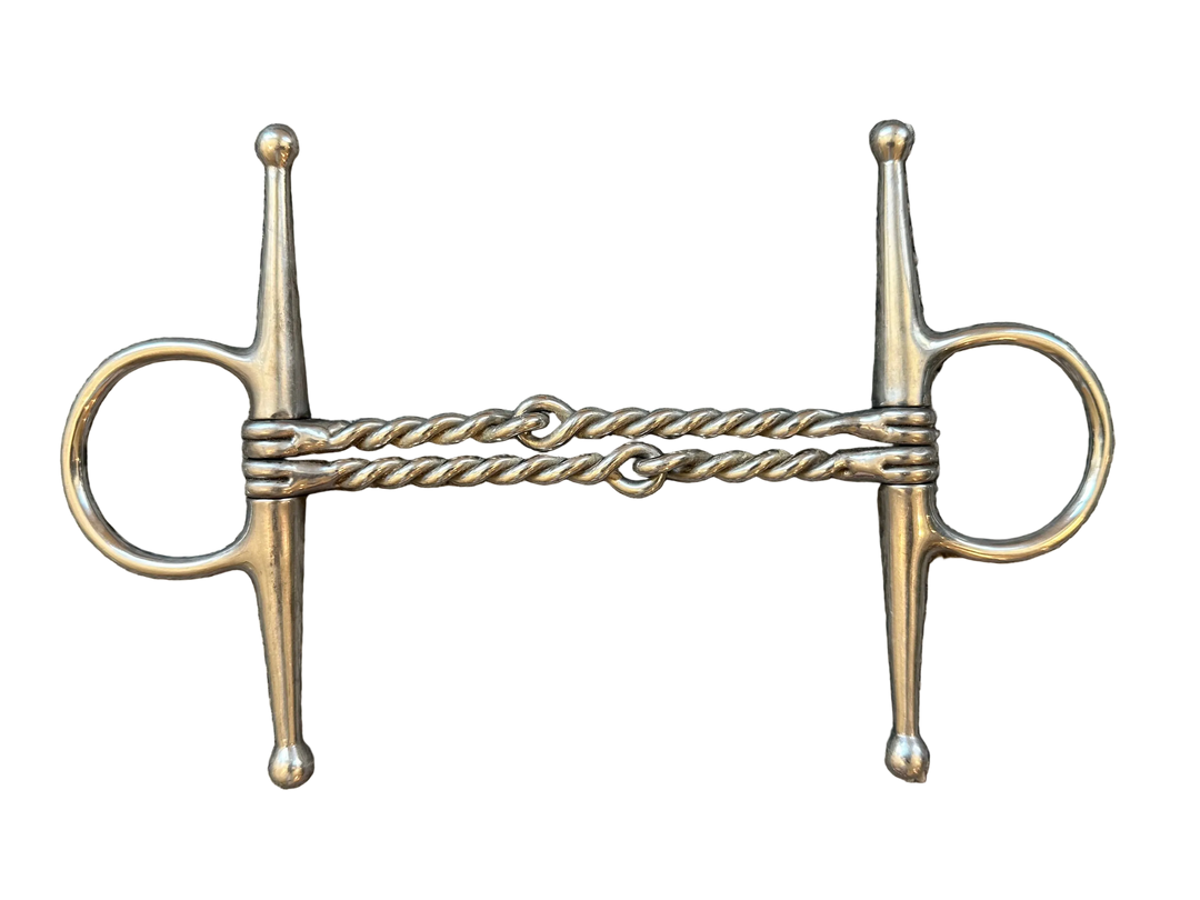 PRE-LOVED DOUBLE TWISTED WIRE FULL CHEEK BIT - 5”