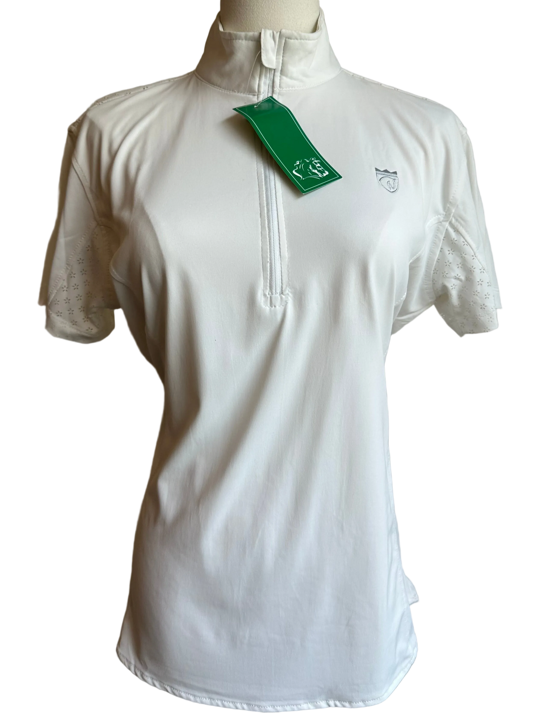 PRE-LOVED ELATION PLATINUM SHORT SLEEVE SHOW SHIRT - L