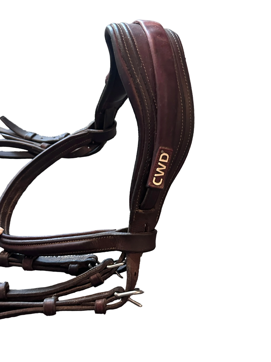 PRE-LOVED CWD ANATOMIC FRENCH BRIDLE WITH FANCY STITCHING