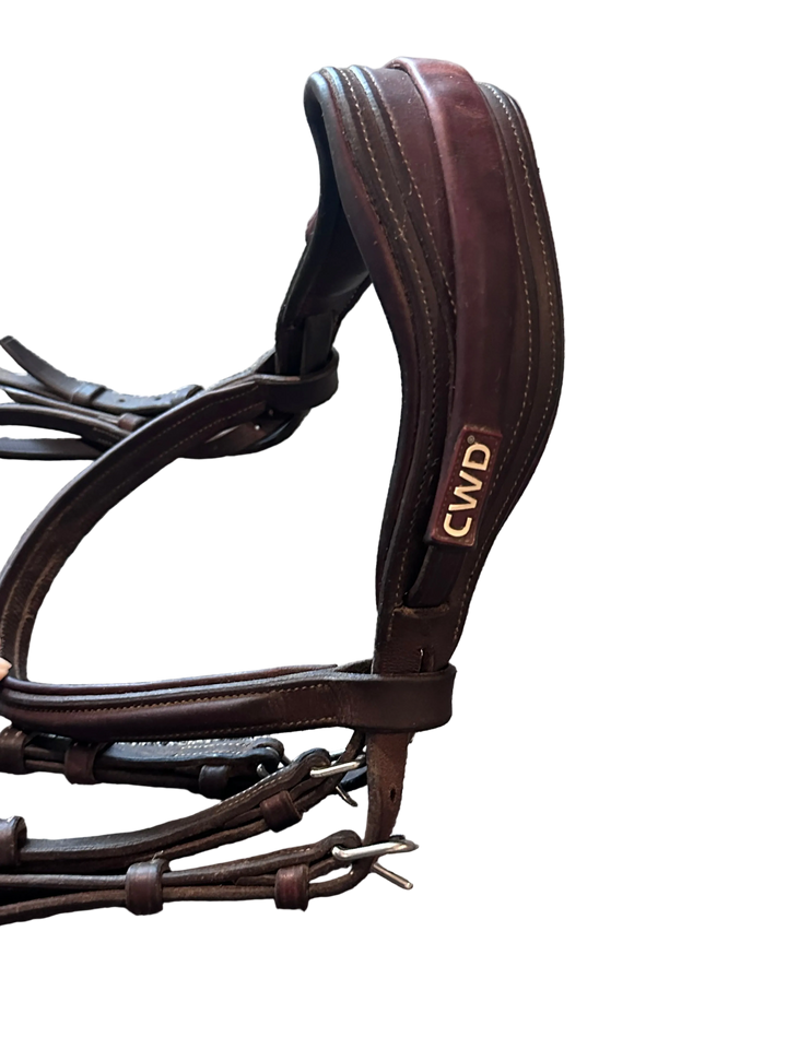 PRE-LOVED CWD ANATOMIC FRENCH BRIDLE WITH FANCY STITCHING