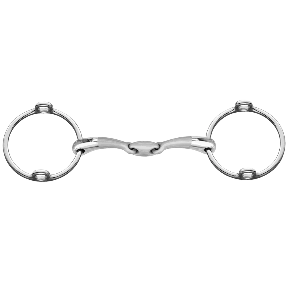 Herm Sprenger Satinox Loose Ring Gag Bit (Double-Jointed)