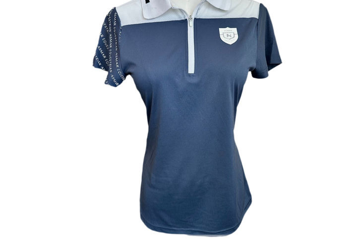 PRE-LOVED ASMAR EQUESTRIAN 1/4 ZIP SS POLO SHIRT