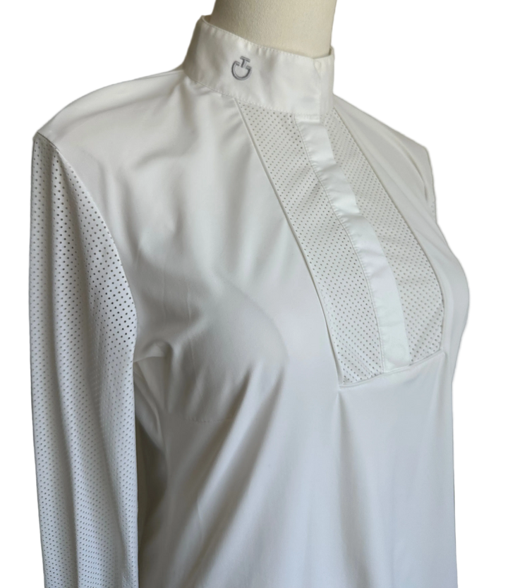 PRE-LOVED CAVALLERIA TOSCANA PERFORATED JERSEY L/S SHOW SHIRT