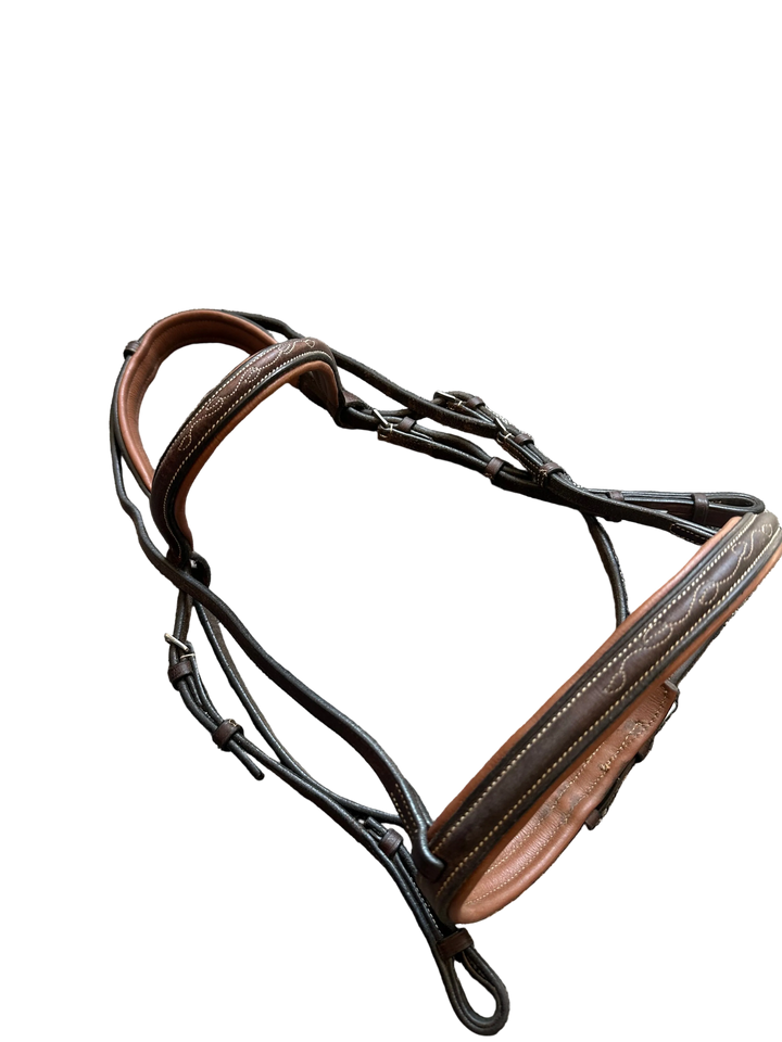 PRE-LOVED TOKLAT SILVERLEAF FANCY RAISED PADDED BRIDLE - COB