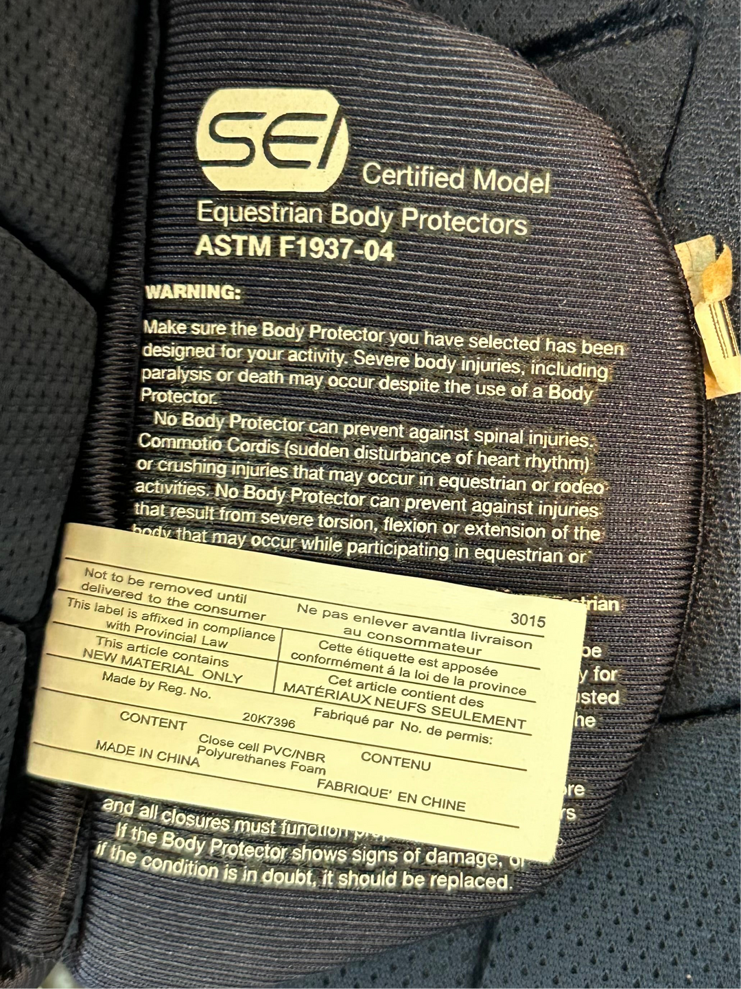 PRE-LOVED KIDS TIPPERARY EVENTER PRO 3015 SAFETY VEST