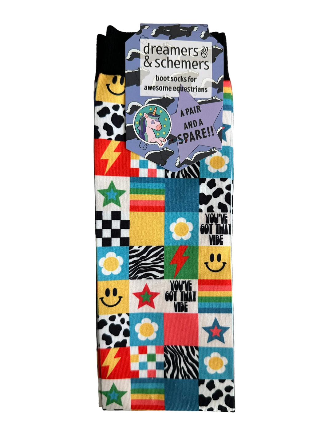 PRE-LOVED NEW WITH TAGS DREAMERS & SCHEMERS BOOT SOCKS