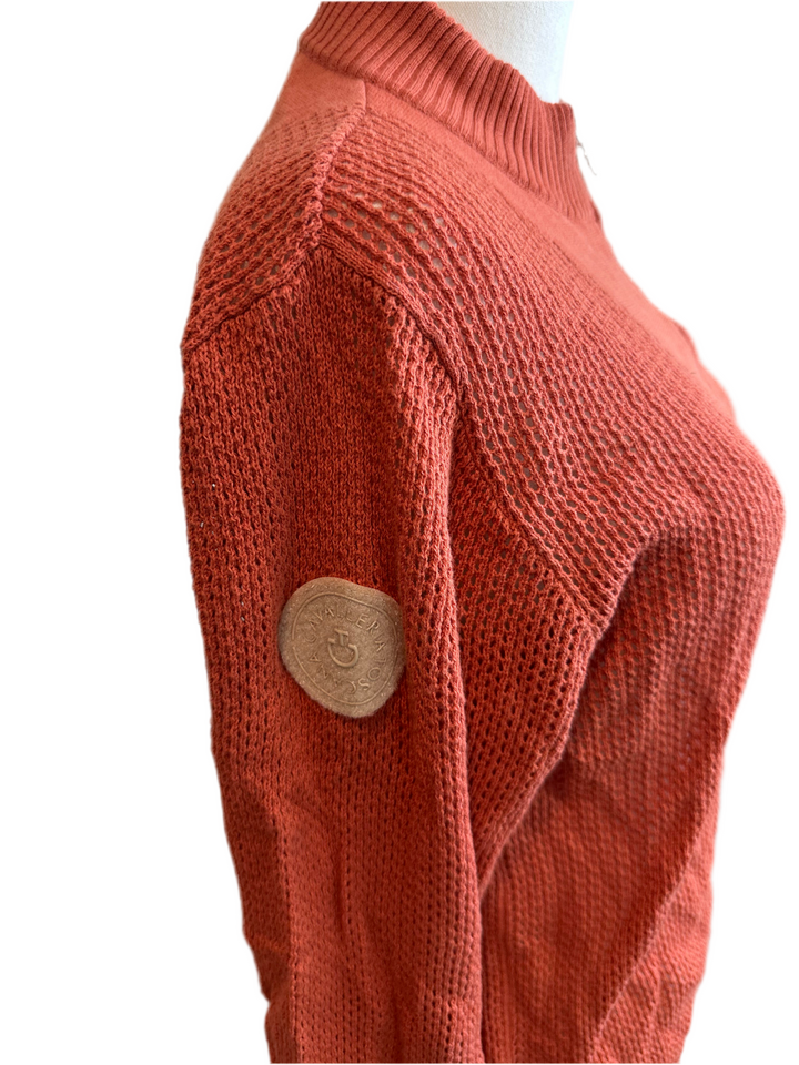 PRE-LOVED CT COTTON KNIT HALF ZIP SWEATER