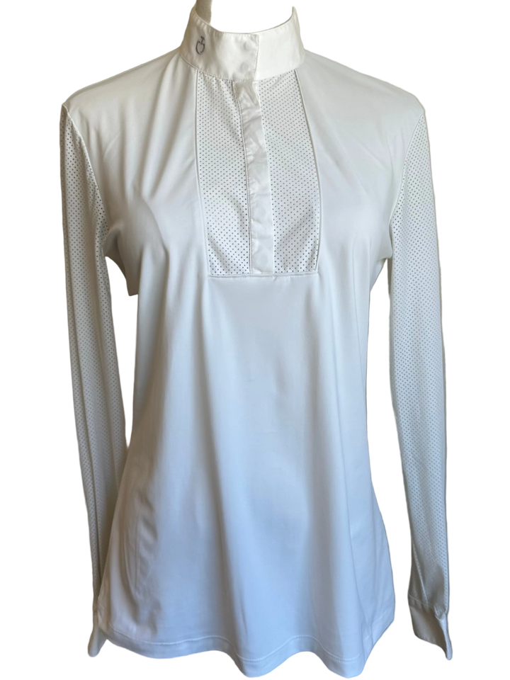 PRE-LOVED CAVALLERIA TOSCANA PERFORATED JERSEY SHOW SHIRT