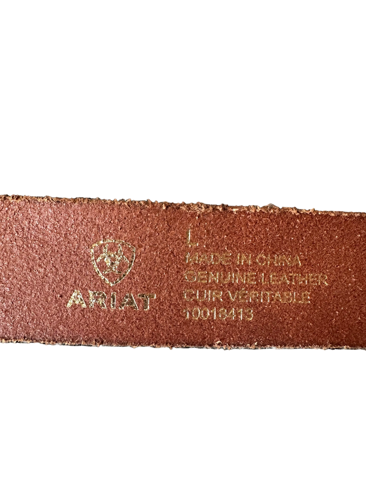 PRE-LOVED ARIAT LEATHER BELT - LARGE