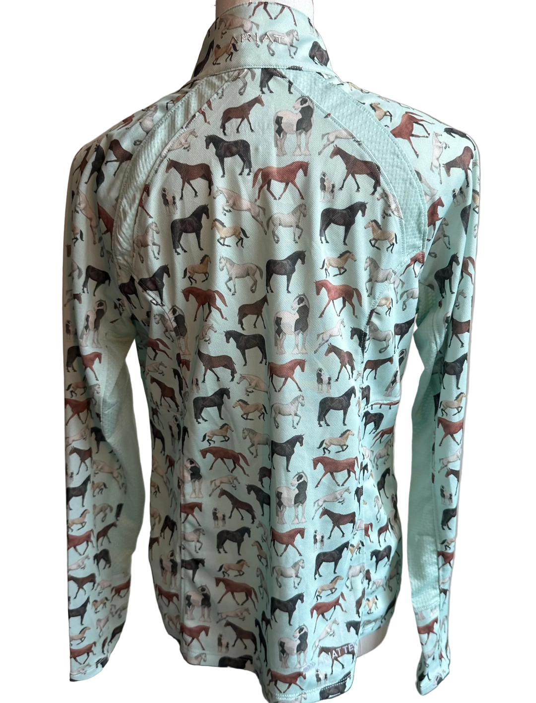 PRE-LOVED KIDS ARIAT SUNSTOPPER 1/4 ZIP BASELAYER