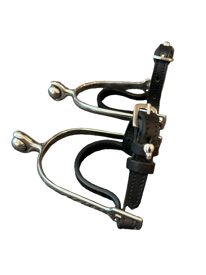 PRE-LOVED SOFT TOUCH ROLLER BALL 1 IN SPURS WITH SPUR STRAPS