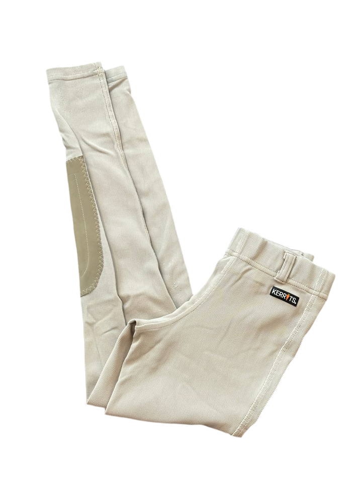 PRE-LOVED KERRITS KIDS MICROCORD KNEE PATCH RIDING TIGHTS