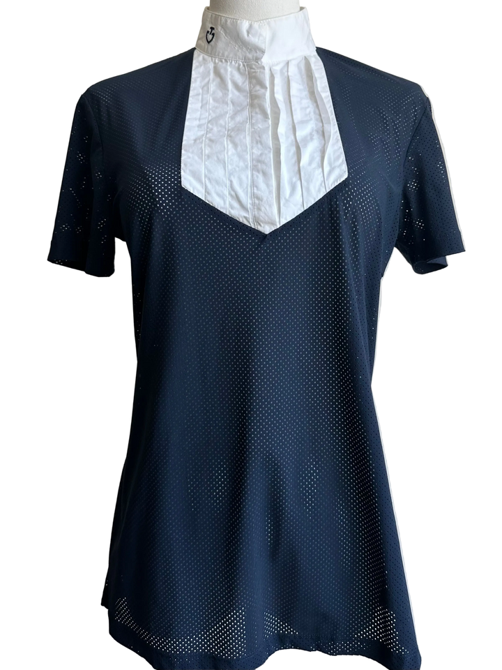 PRE-LOVED CAVALLERIA TOSCANA PERFORATED SS SHOW SHIRT