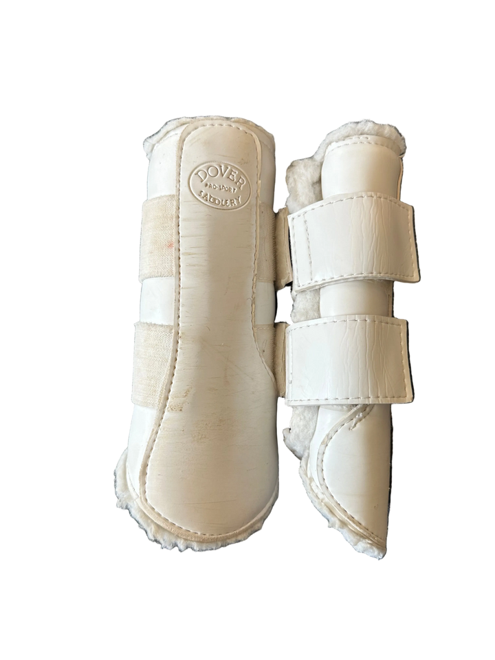PRE-LOVED DOVER SADDLERY PREMIUM SPORT BRUSHING BOOTS WITH FLEECE LINING