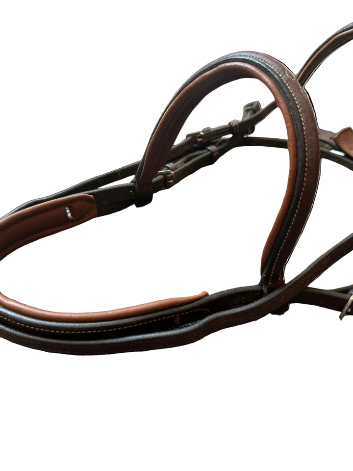 PRE-LOVED TOKLAT SILVERLEAF FANCY RAISED PADDED BRIDLE - COB